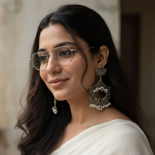 Rangriti Pearl Danglers