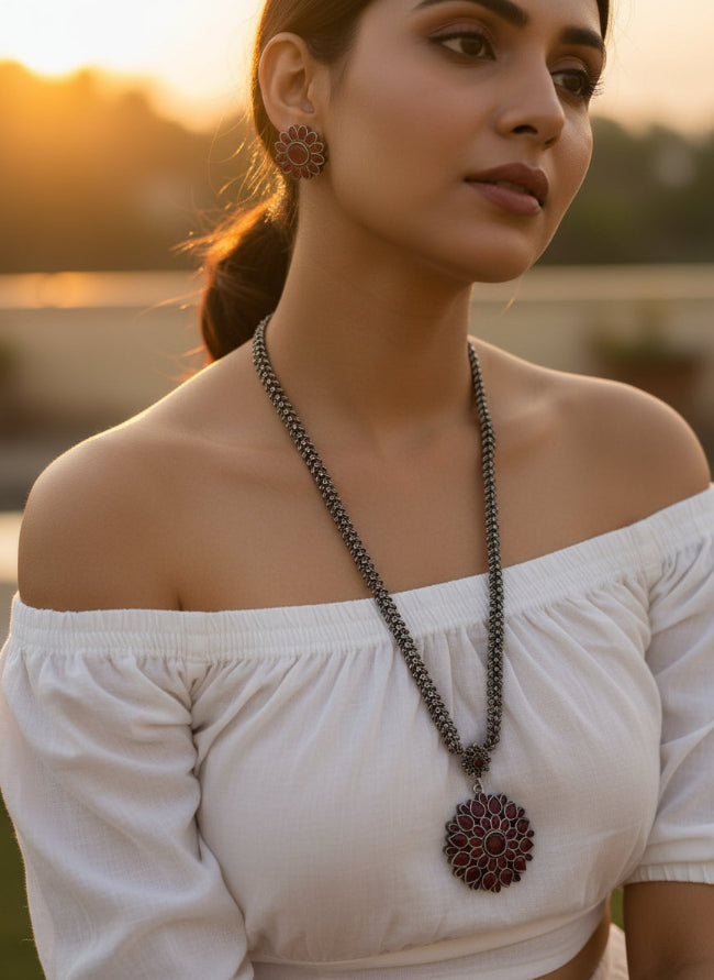 Gulika Mala Set- Red