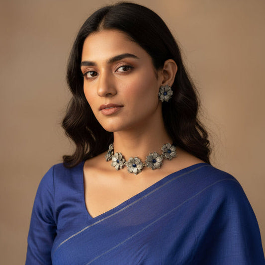 Varnika Set -Navy Blue