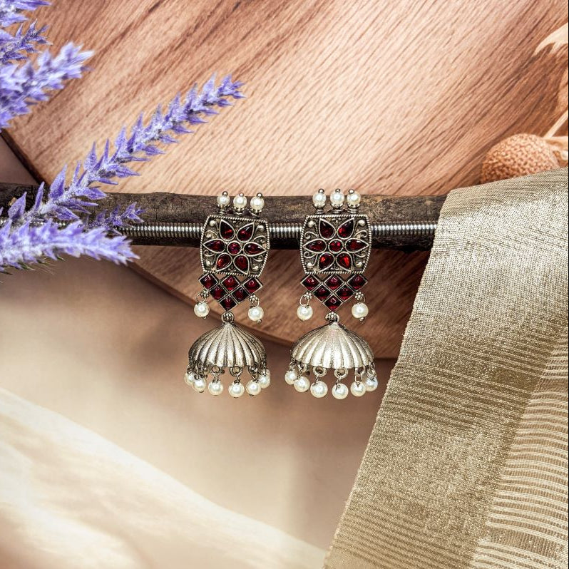 Samaira Jhumkas -Red