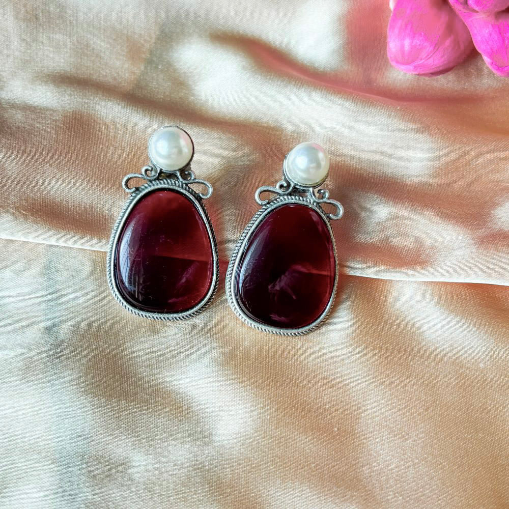 Raktmani Danglers (रक्तमणि)