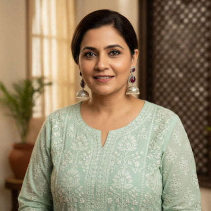 Zara Wine Drop Jhumkas