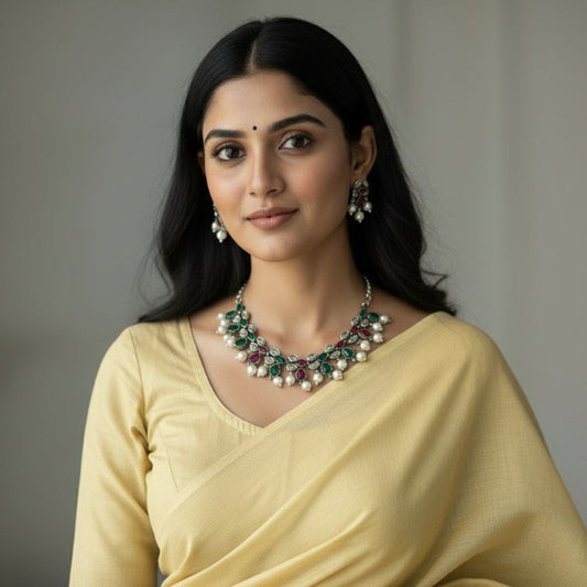 Gulrang Pearl Necklace Set