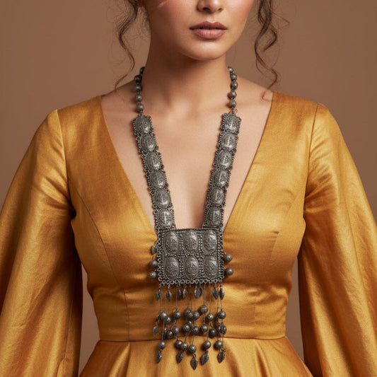 Vrinda Tribal Cascade Necklace