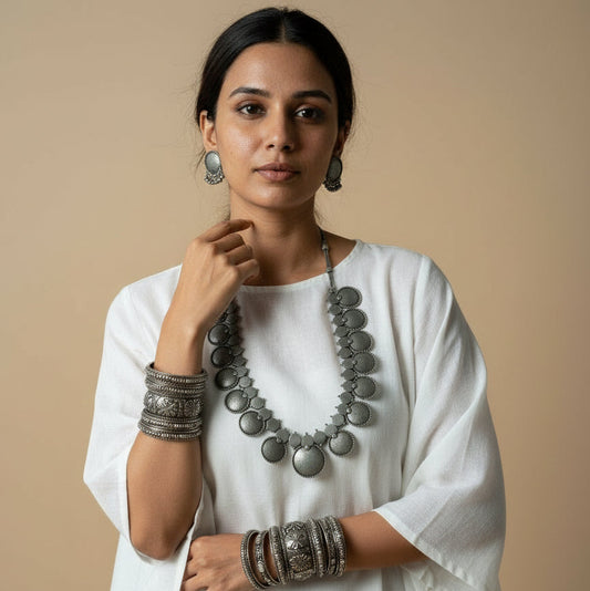 Tribal Coin Necklace Set