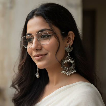 Rangriti Pearl Danglers