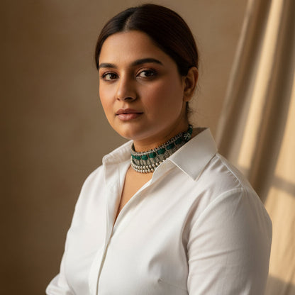 Zahra Emerald Choker