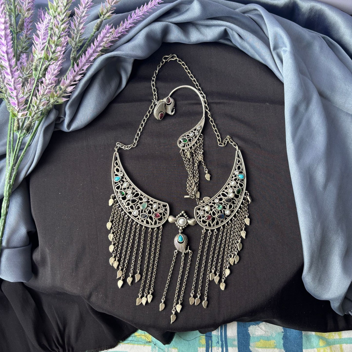 Noor Jharna Statement Necklace Set