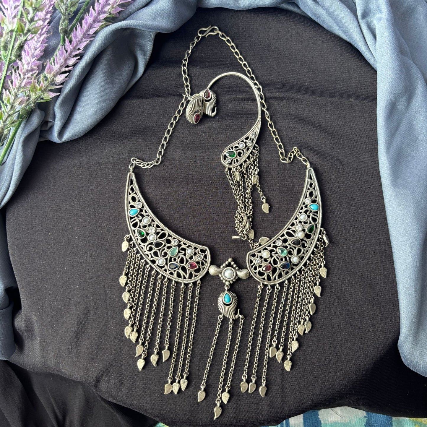 Noor Jharna Statement Necklace Set