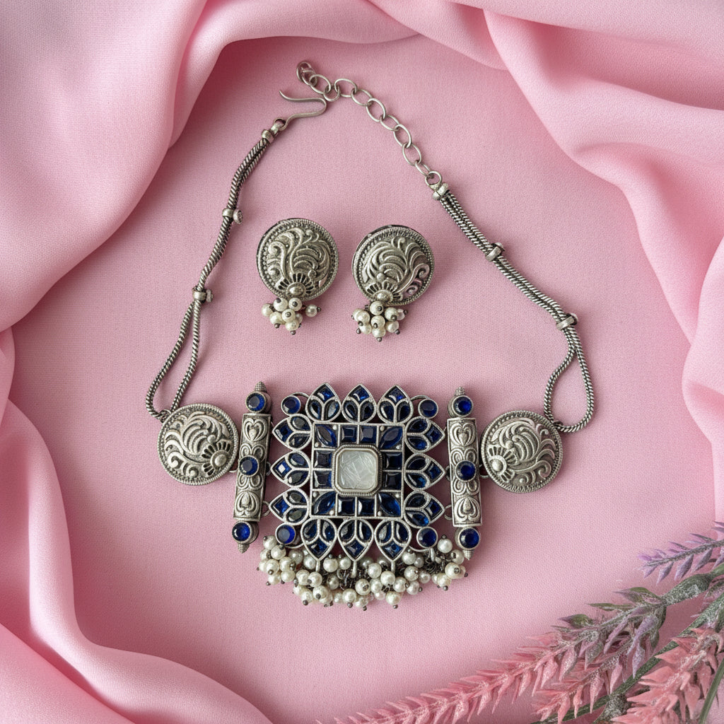 Indrani Regal Set-Blue