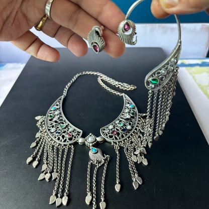 Noor Jharna Statement Necklace Set