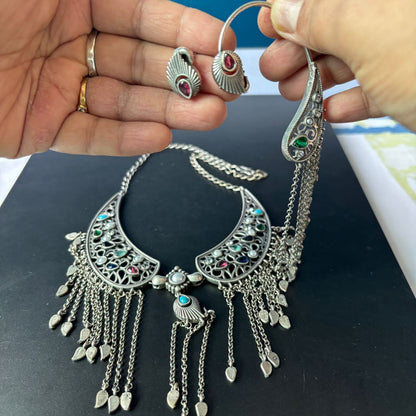 Noor Jharna Statement Necklace Set