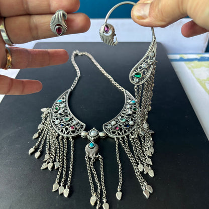 Noor Jharna Statement Necklace Set